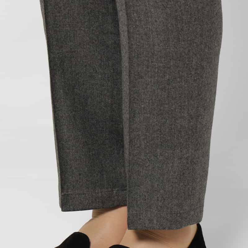 BARNEYS NEW YORK セットアップ フランネル素材ストレッチパンツ（REDA社製生地使用） GRAY