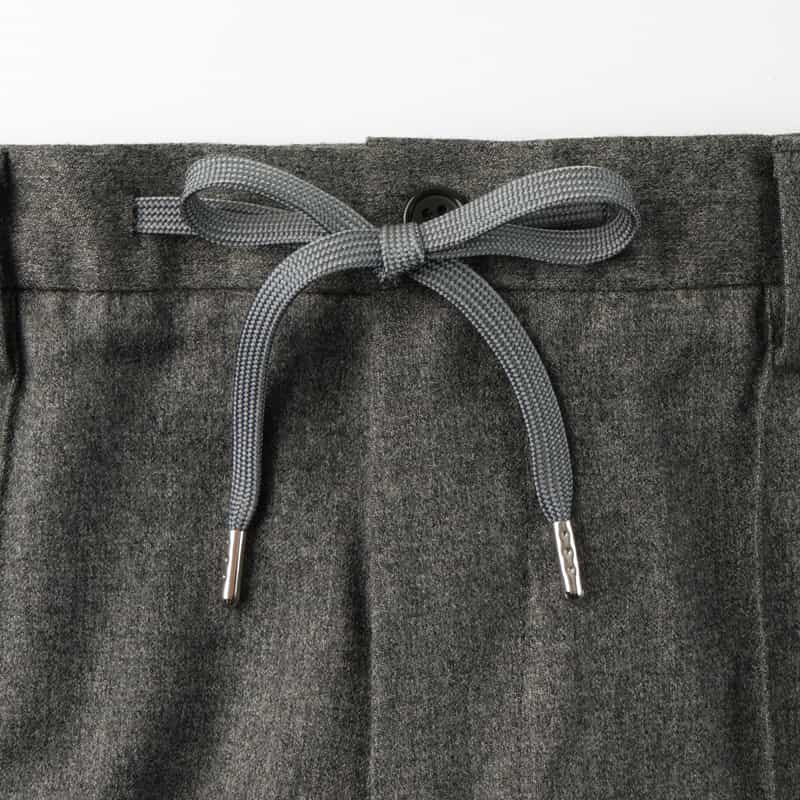 BARNEYS NEW YORK セットアップ フランネル素材ストレッチパンツ（REDA社製生地使用） GRAY