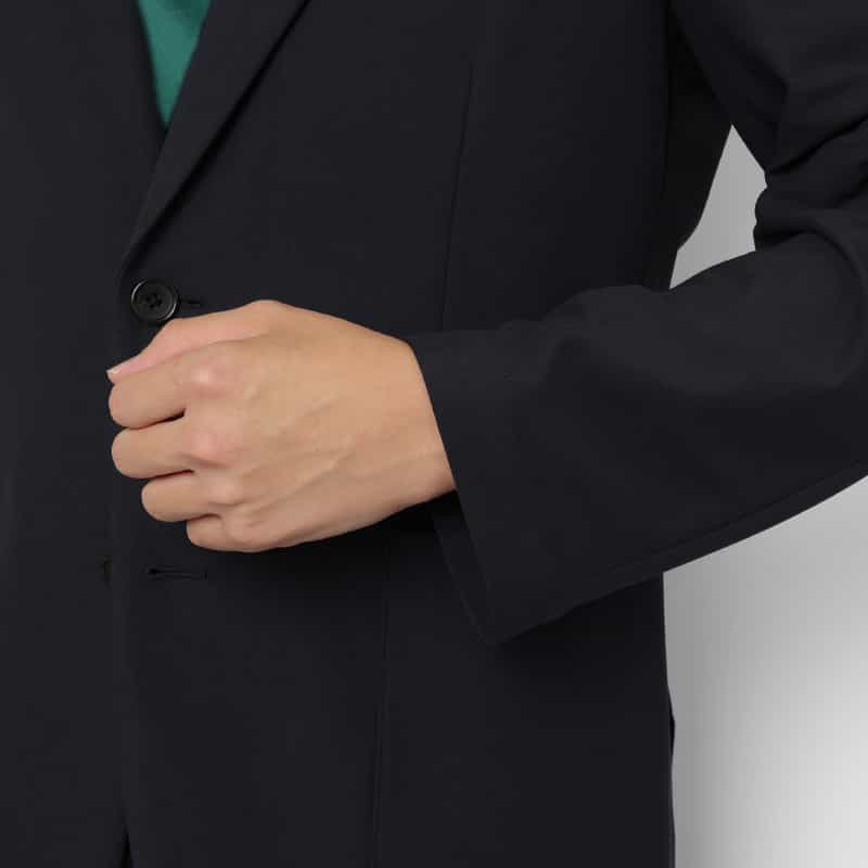 BARNEYS NEW YORK セットアップ スエードジャージー素材シングルジャケット BLACK