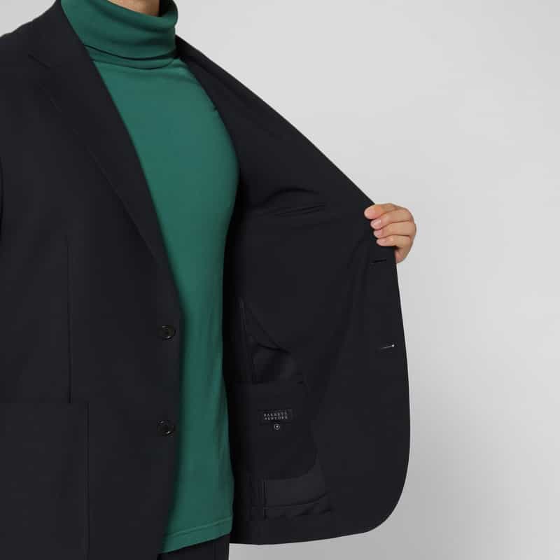 BARNEYS NEW YORK セットアップ スエードジャージー素材シングルジャケット BLACK