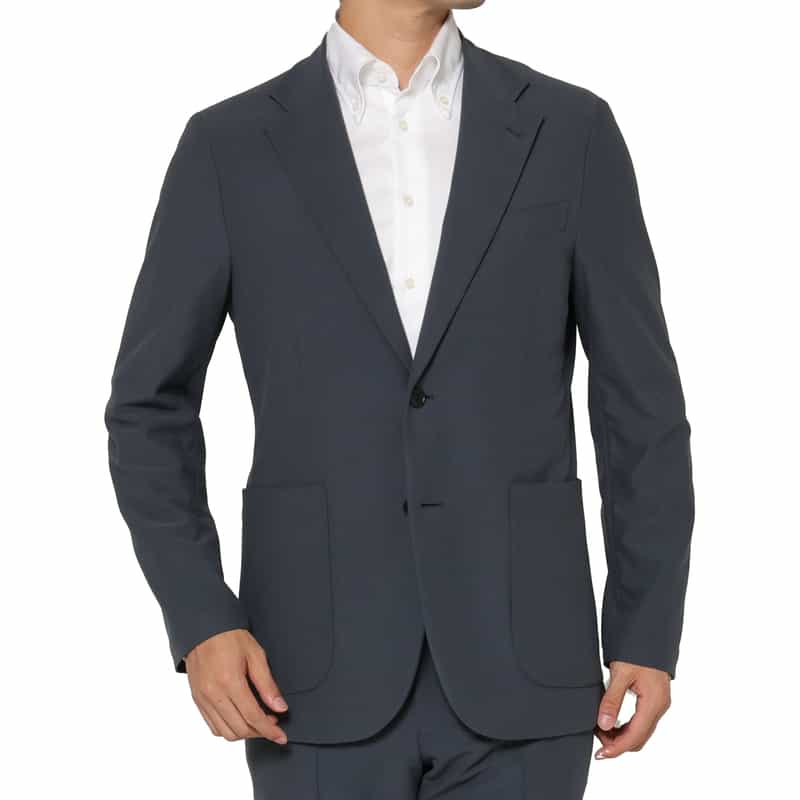BARNEYS NEW YORK セットアップ スエードジャージー素材シングルジャケット GRAY