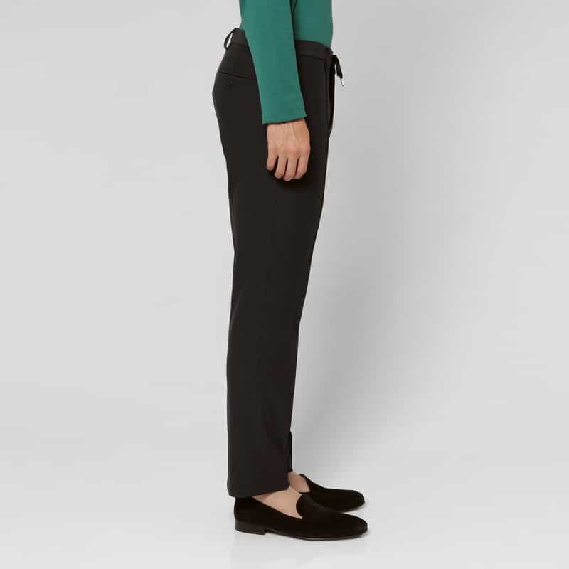BARNEYS NEW YORK セットアップ スエードジャージー素材イージーパンツ BLACK
