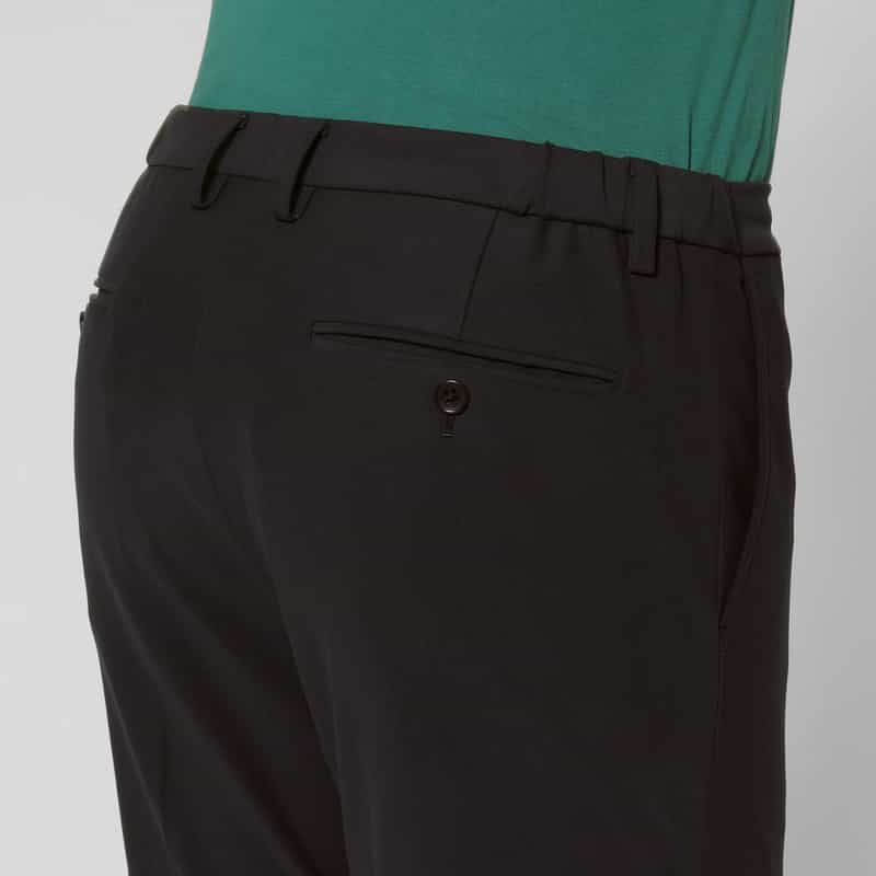BARNEYS NEW YORK セットアップ スエードジャージー素材イージーパンツ BLACK