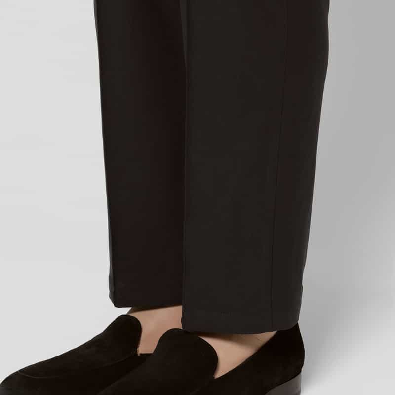 BARNEYS NEW YORK セットアップ スエードジャージー素材イージーパンツ BLACK