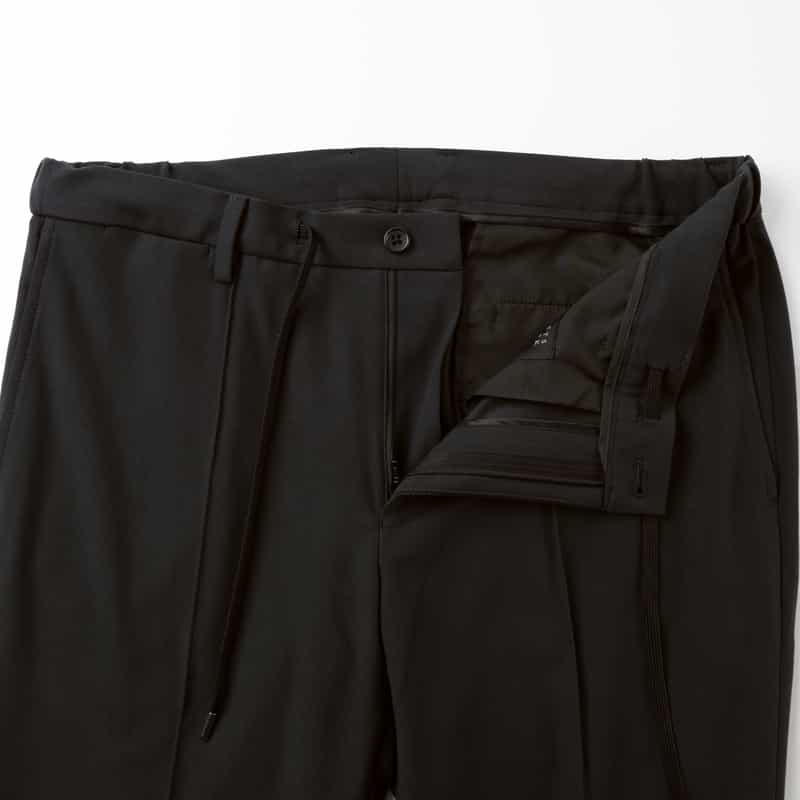 BARNEYS NEW YORK セットアップ スエードジャージー素材イージーパンツ BLACK