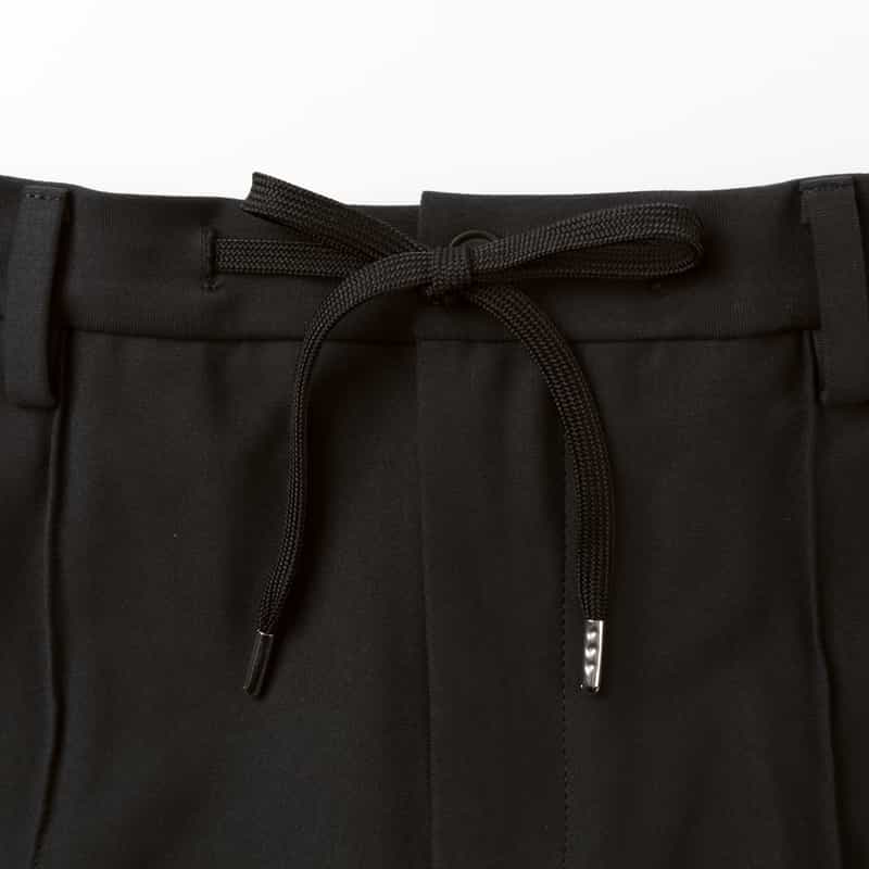 BARNEYS NEW YORK セットアップ スエードジャージー素材イージーパンツ BLACK