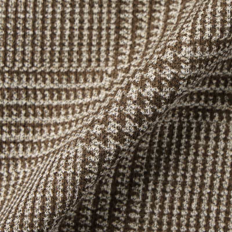 BARNEYS NEW YORK グレンチェック柄ジャージージャケット BROWN