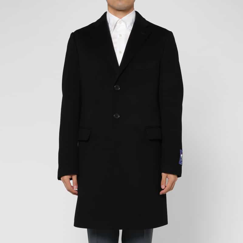 BARNEYS NEW YORK カシミヤ100％チェスターコート BLACK