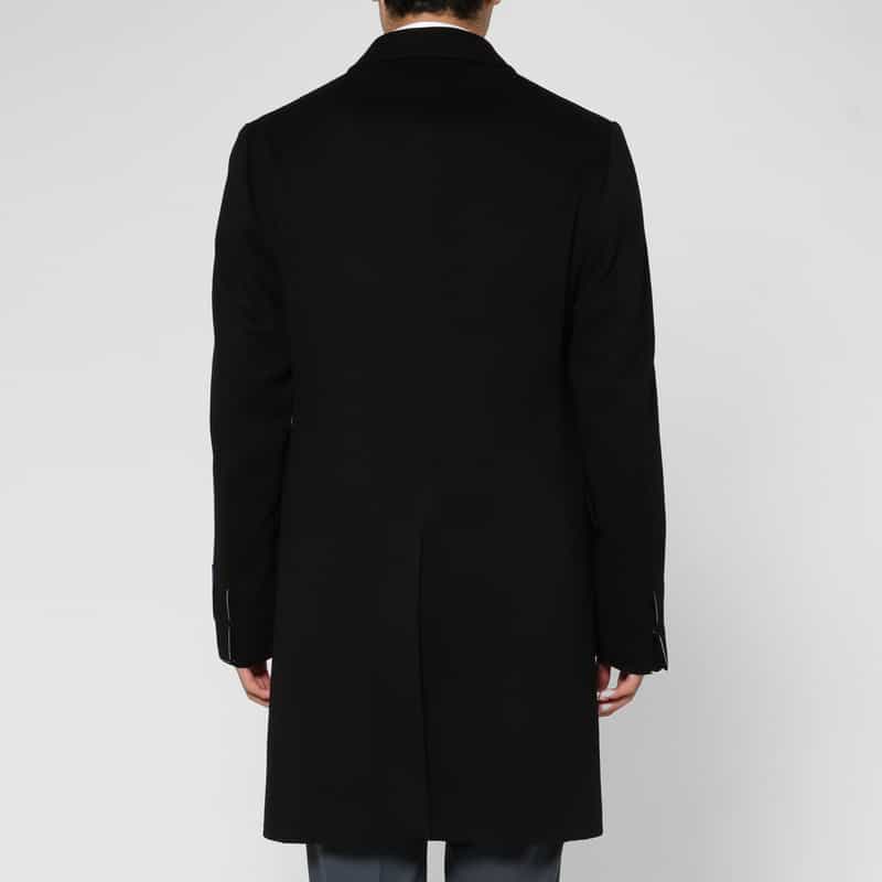 BARNEYS NEW YORK カシミヤ100％チェスターコート BLACK