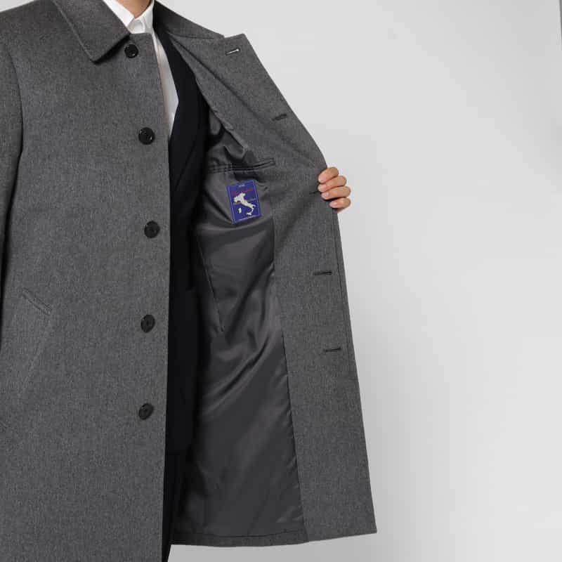 BARNEYS NEW YORK カシミヤ100％ステンカラーコート GRAY