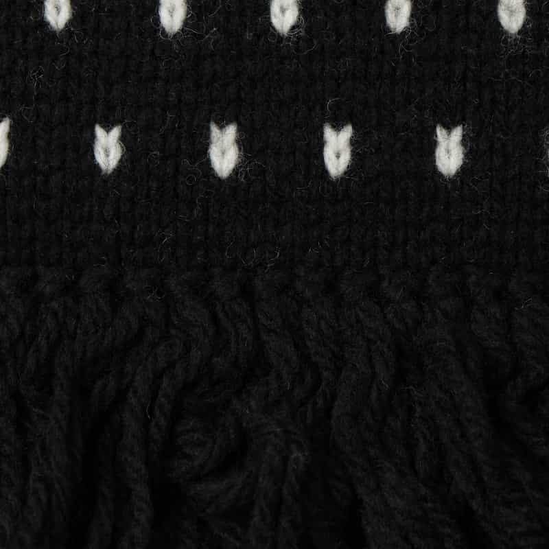 HYKE HYKE ＜ハイク＞ ノルディック柄ニットベスト BLACK