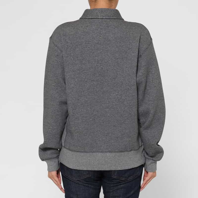 HYKE HYKE ＜ハイク＞ ハーフジップアップ スウェットプルオーバー GRAY