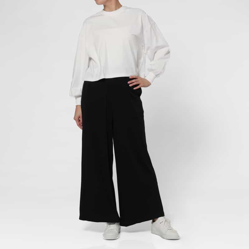 HYKE HYKE＜ハイク＞ コットン素材ロングスリーブカットソー WHITE