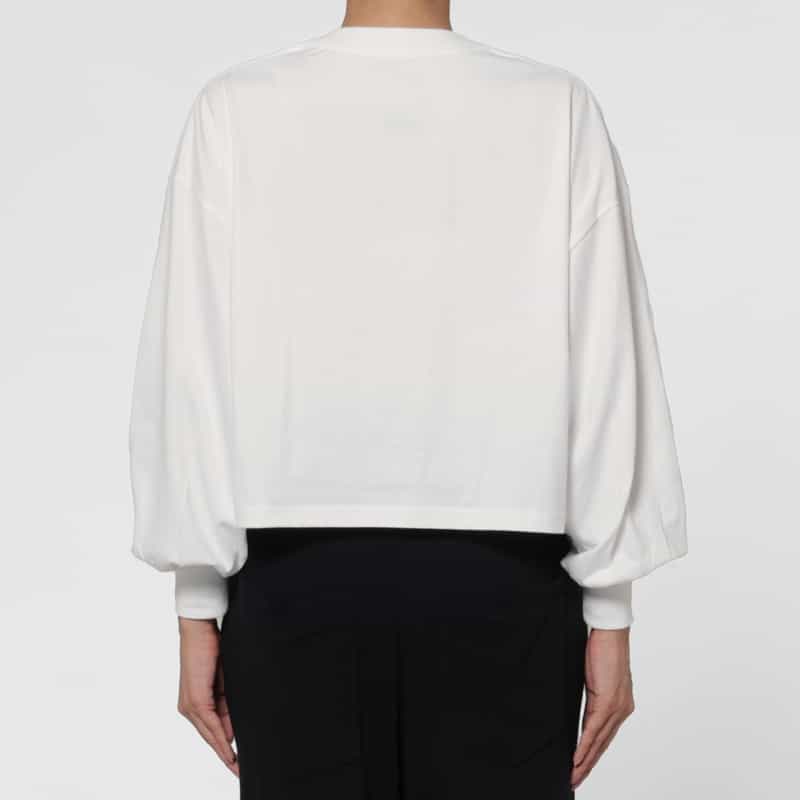 HYKE HYKE＜ハイク＞ コットン素材ロングスリーブカットソー WHITE