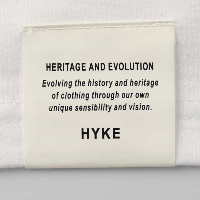 HYKE HYKE＜ハイク＞ コットン素材ロングスリーブカットソー WHITE