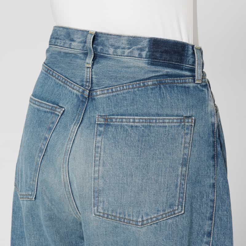 HYKE HYKE ＜ハイク＞ バレルレッグデニムパンツ BLUE
