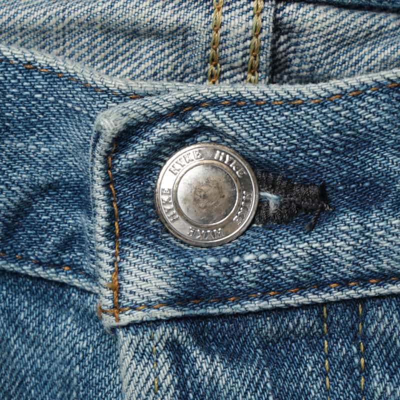 HYKE HYKE ＜ハイク＞ バレルレッグデニムパンツ BLUE
