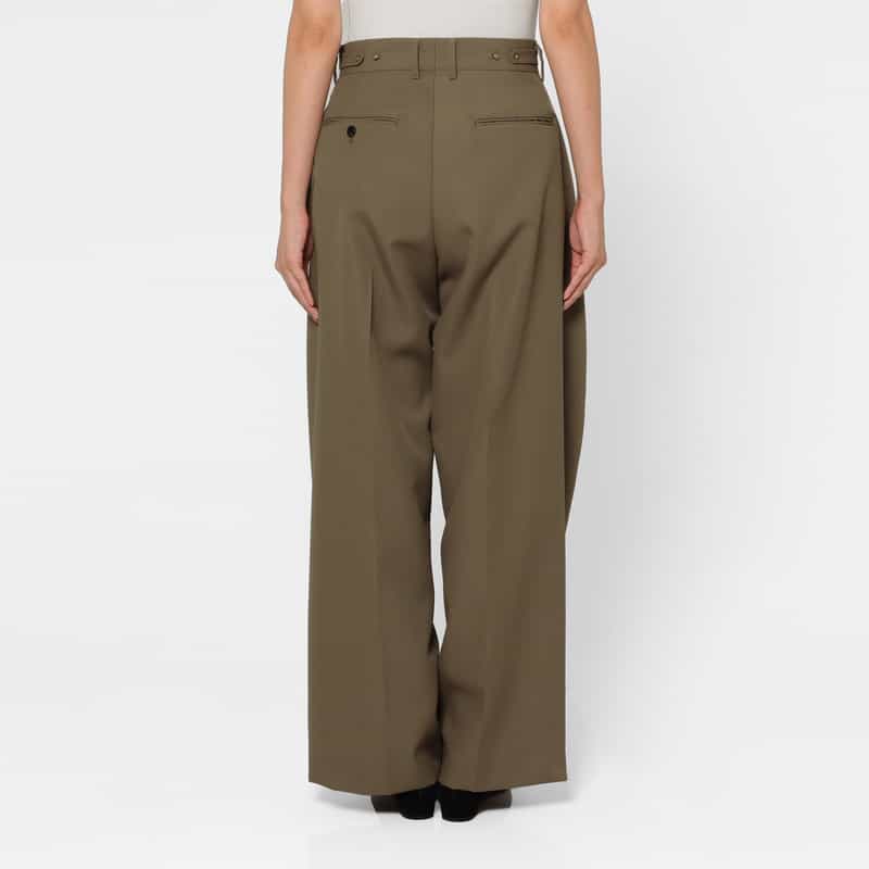 HYKE HYKE ＜ハイク＞ バレルレッグパンツ BEIGE