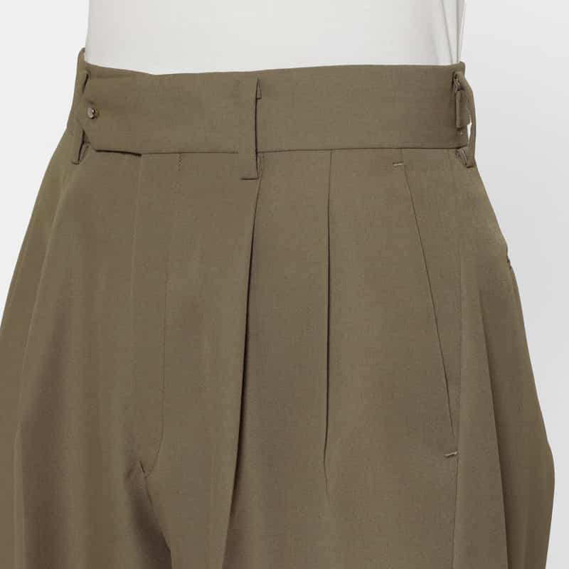 HYKE HYKE ＜ハイク＞ バレルレッグパンツ BEIGE