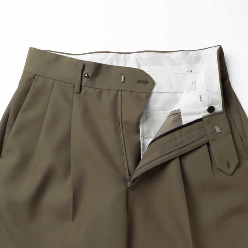 HYKE HYKE ＜ハイク＞ バレルレッグパンツ BEIGE
