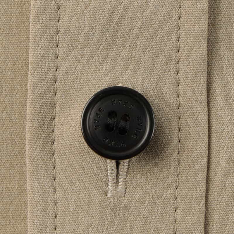 HYKE HYKE＜ハイク＞ スリット入りロングスリーブシャツドレス BEIGE