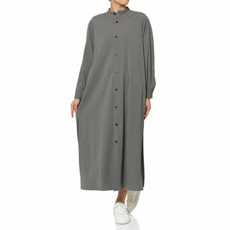 HYKE＜ハイク＞ スリット入りロングスリーブシャツドレス