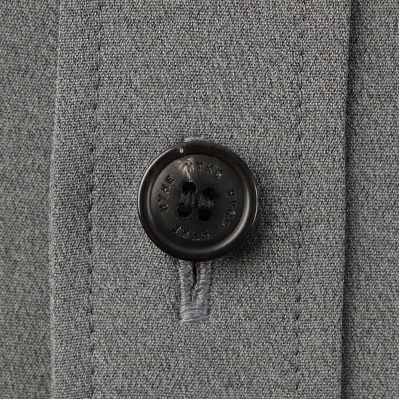 HYKE HYKE＜ハイク＞ スリット入りロングスリーブシャツドレス GRAY