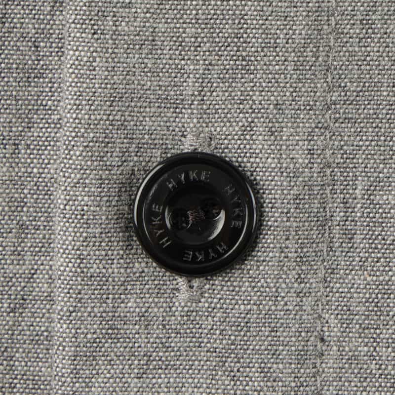HYKE HYKE＜ハイク＞ シャンブレー ベルテッドシャツドレス GRAY