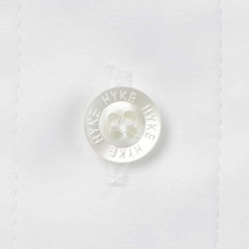 HYKE HYKE＜ハイク＞ コットン ロングシャツ WHITE