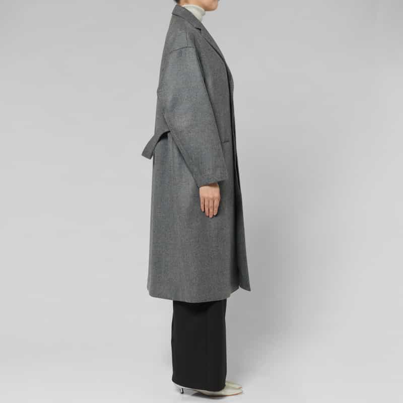 HYKE HYKE ＜ハイク＞ ウールショップコート GRAY