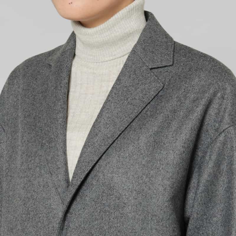 HYKE HYKE ＜ハイク＞ ウールショップコート GRAY