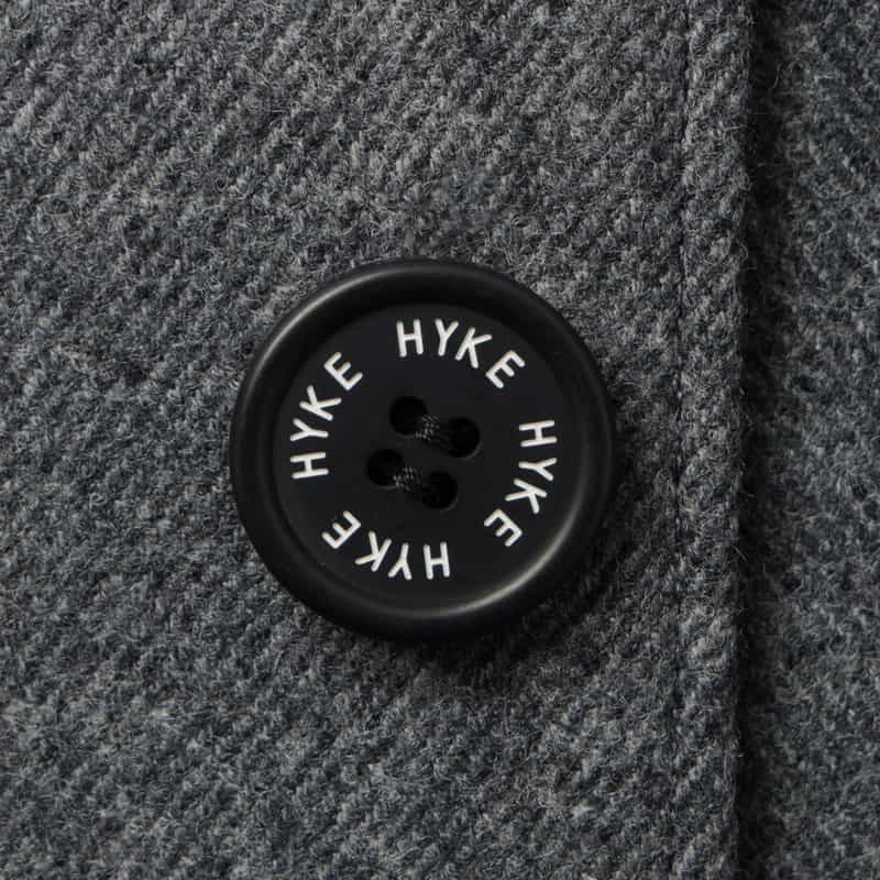 HYKE HYKE ＜ハイク＞ ウールショップコート GRAY