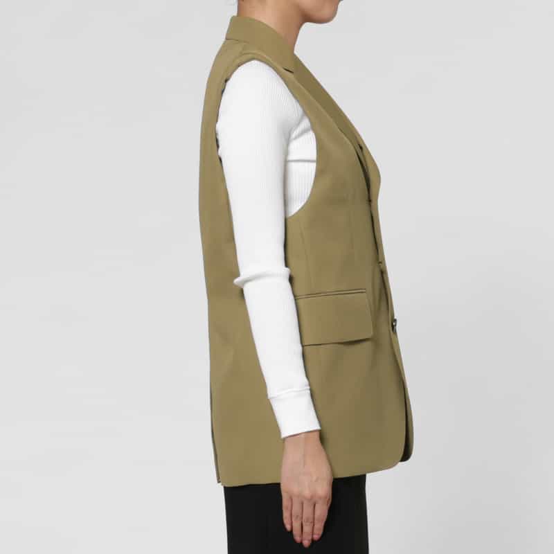 HYKE HYKE＜ハイク＞ スリーブレスブレザー BEIGE