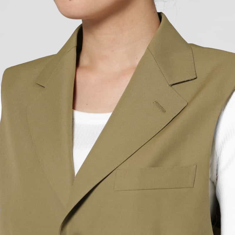 HYKE HYKE＜ハイク＞ スリーブレスブレザー BEIGE