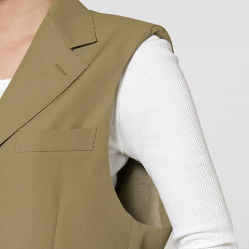 HYKE HYKE＜ハイク＞ スリーブレスブレザー BEIGE