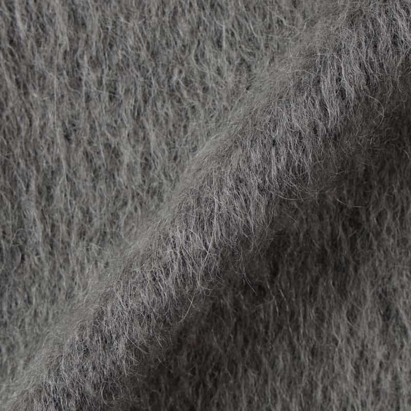 HYKE HYKE ＜ハイク＞ シャギー素材シャツジャケット GRAY