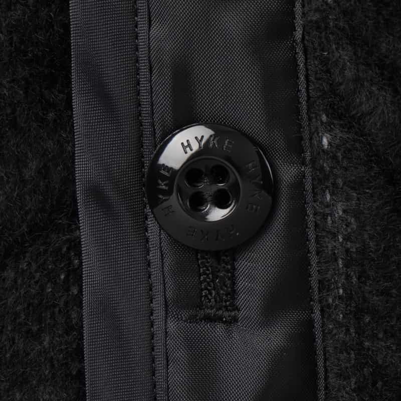 HYKE HYKE ＜ハイク＞ フリースキルト ライナーコート BLACK