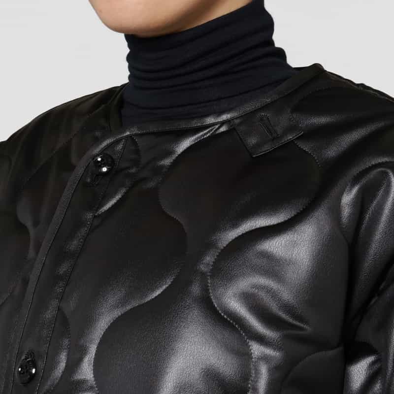 HYKE HYKE ＜ハイク＞ キルトコート BLACK