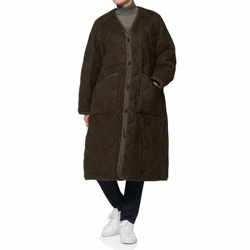HYKE＜ハイク＞ バーニーズ　ニューヨーク限定フリースキルト ライナーコート