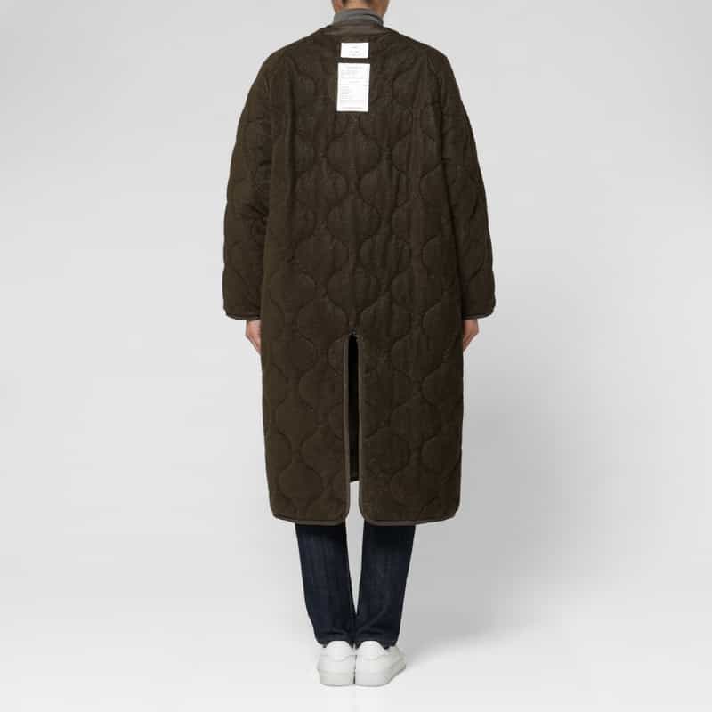 HYKE HYKE＜ハイク＞ バーニーズ　ニューヨーク限定フリースキルト ライナーコート BROWN