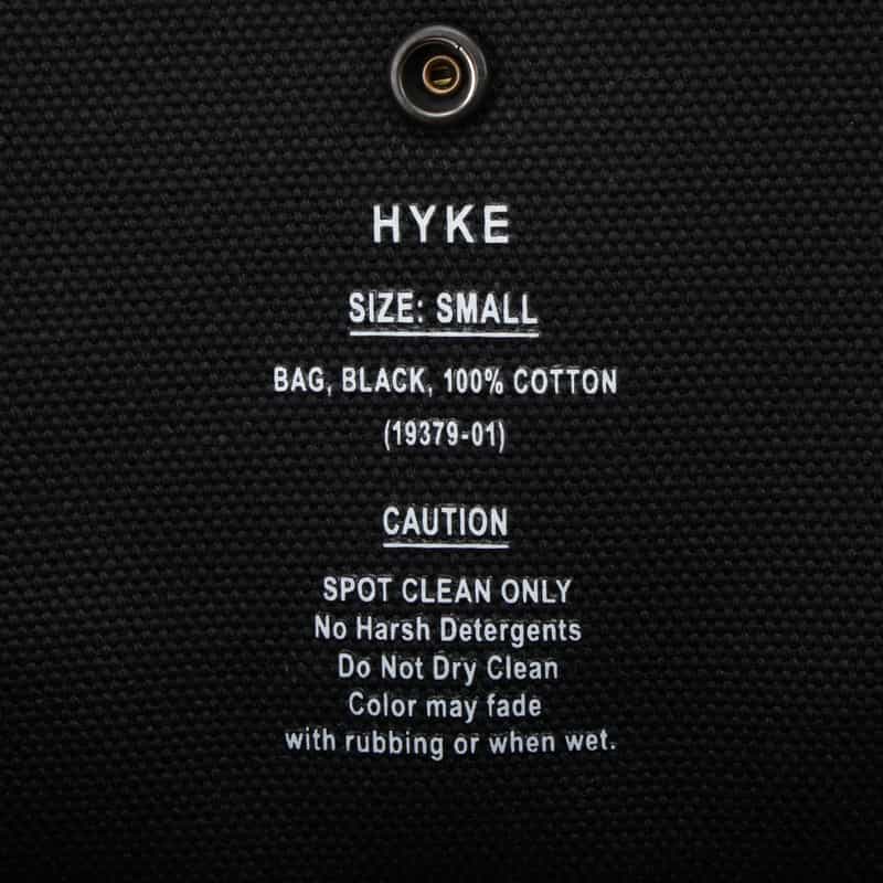 HYKE HYKE ＜ハイク＞ ミニトートバッグ BLACK