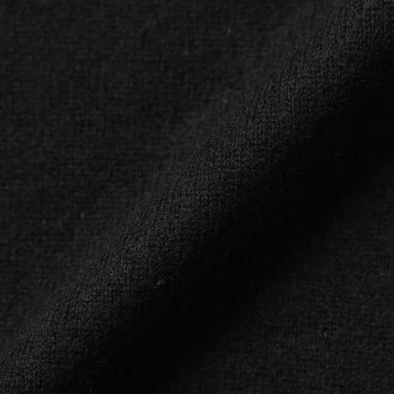 BARNEYS NEW YORK カシミヤ100％ハイゲージクルーネックニットプルオーバー BLACK