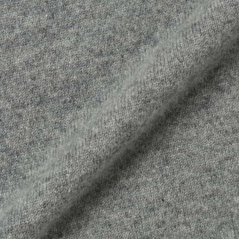 BARNEYS NEW YORK カシミヤ100％ハイゲージクルーネックニットプルオーバー GRAY