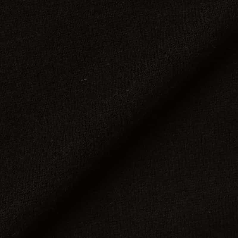BARNEYS NEW YORK カシミヤ100％ハイゲージモックネックニットプルオーバー BLACK
