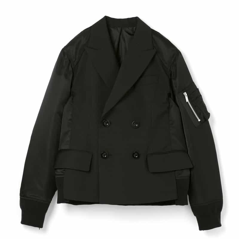 SACAI SACAI＜サカイ＞ コンビネーションスーチングジャケット BLACK