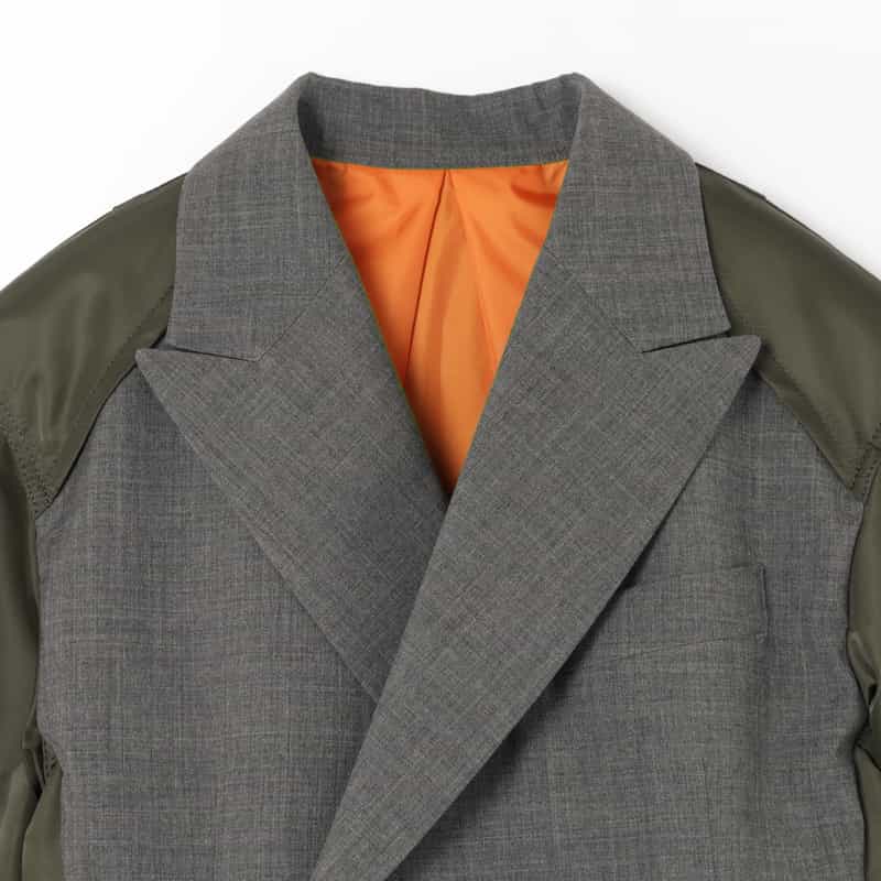 SACAI SACAI＜サカイ＞ コンビネーションスーチングジャケット GRAY