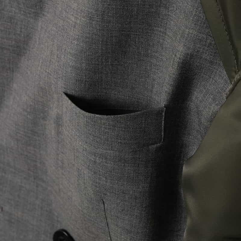 SACAI SACAI＜サカイ＞ コンビネーションスーチングジャケット GRAY