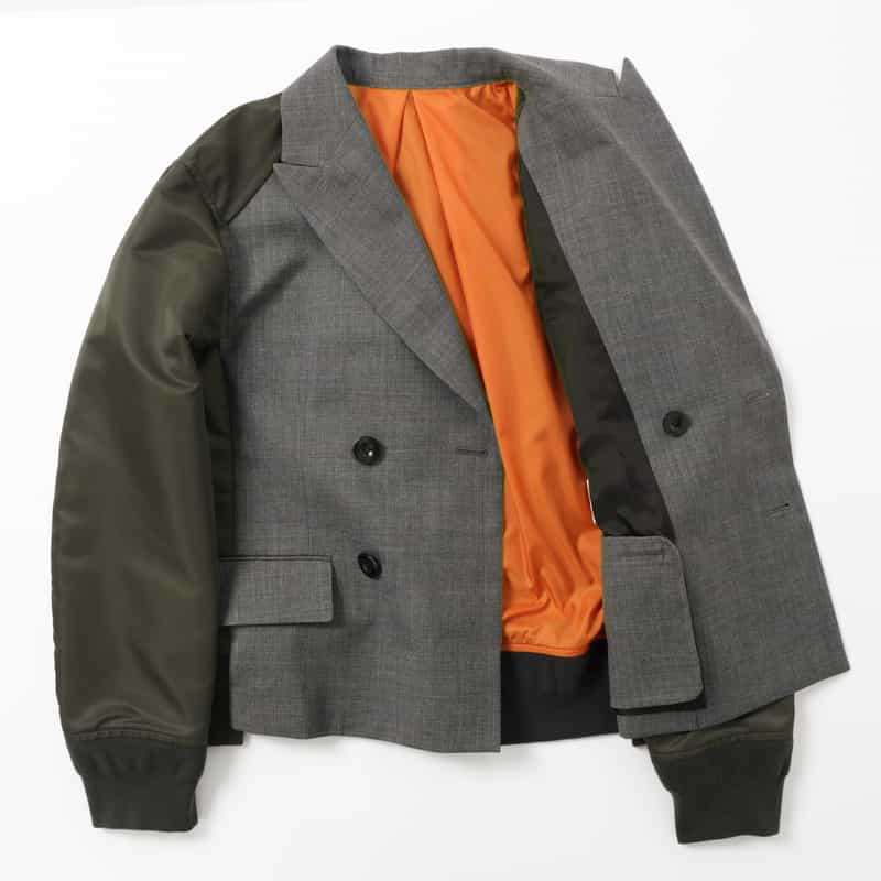 SACAI SACAI＜サカイ＞ コンビネーションスーチングジャケット GRAY