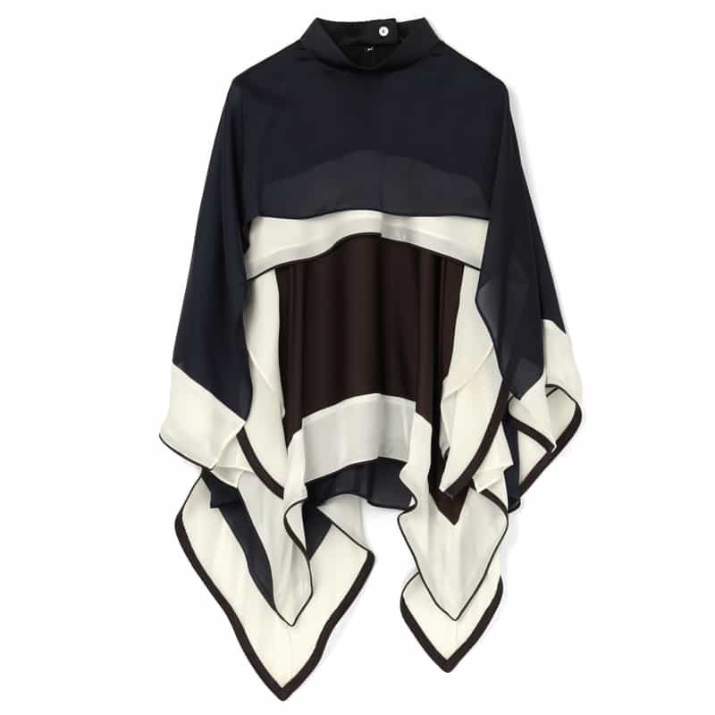 SACAI SACAI＜サカイ＞ コンビネーションデザインシャツ BROWN