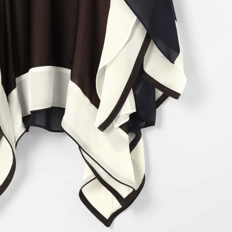SACAI SACAI＜サカイ＞ コンビネーションデザインシャツ BROWN